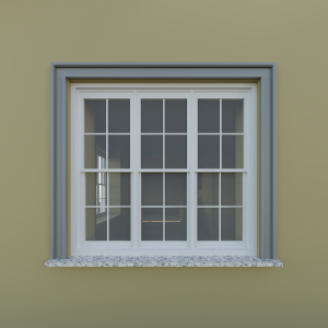 Flachleiste Fassade Haus - L-7 120x40 mm
